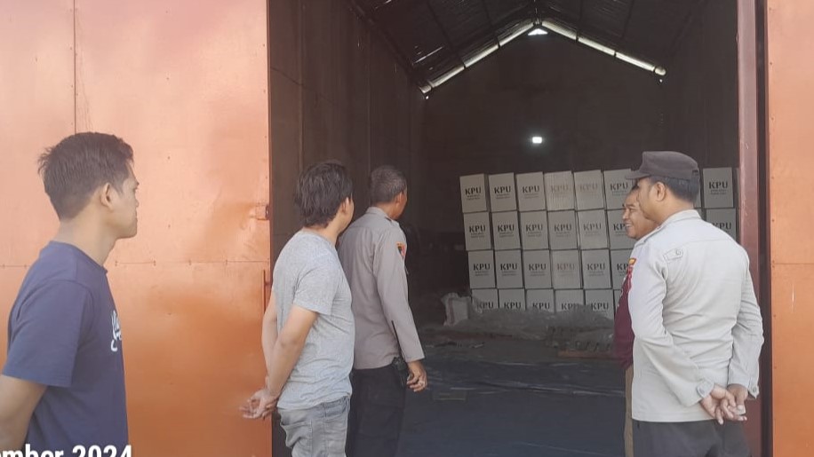 Keamanan Gudang KPU Lombok Barat Terkendali, Proses Pilkada Terjaga Aman