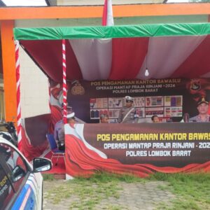 Patroli Satlantas Lombok Barat Jelang Pemilu 2024, Antisipasi Keamanan di Kantor Bawaslu dan KPU