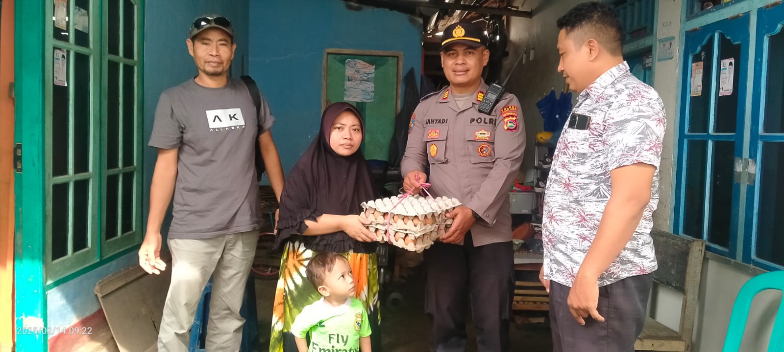 93 Minggu Berkah, Polsek Kediri Tak Henti Beri Nutrisi untuk Anak Stunting