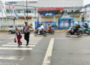 Sat Lantas Polres Bima Kota Laksanakan Strong Pagi, Berikan Rasa Aman kepada Masyarakat