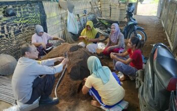 Polsek Kediri Dorong Swasembada Pangan dari Pekarangan Warga