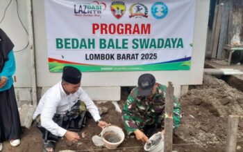 Kodim 1606 Mataram dan Lazdazi Bedah Rumah Warga Jatisela