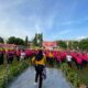 Olahraga Bersama Warna-Warni Meriahkan Hari Jadi Bhayangkara ke-79 di Polres Bima Kota
