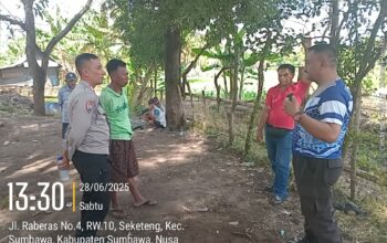 Polsek Sumbawa Bubarkan Judi Sabung Ayam di Lingkungan Raberas