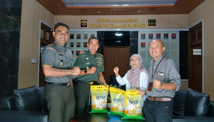 Kodim 1606/Mataram Siap Salurkan Beras SPHP Bulog