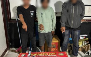 Tim opsnal  sat resnarkoba bersama tim opsnal polsek pekat bekuk Tiga Terduga Pengedar Sabu di Kecamatan PekatTim opsnal  sat resnarkoba bersama tim opsnal polsek pekat bekuk Tiga Terduga Pengedar Sabu di Kecamatan Pekat