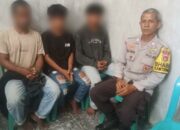 Unit Reskrim Polsek Pajo Amankan Tiga Terduga Pelaku Pencurian Mesin Pompa Air