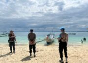 Polsek Sekotong Tingkatkan Patroli Wisata di Pantai Elak-Elak Lombok Barat