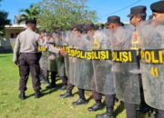 Personel Polres Sumbawa Barat melaksanakan pelatihan pengendalian massa