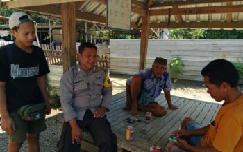 Bhabinkamtibmas Laksanakan Sambang Desa, Sampaikan Himbauan Kamtibmas