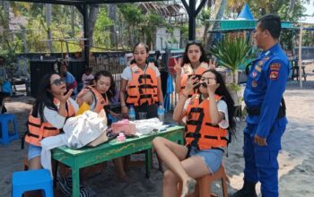 Polairud Gencarkan Imbauan Kebersihan dan Keselamatan di Pantai Senggigi