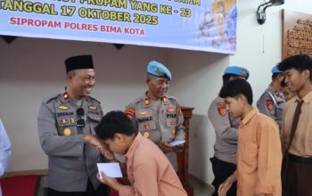 Si Propam Polres Bima Kota Gelar Syukuran dan Santunan Anak Yatim Peringati HUT Propam ke-23