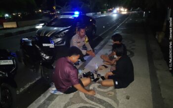 Polsek Labuhan Badas Gelar Patroli Blue Light di Lokasi Rawan dan Objek Vital