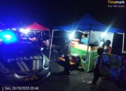 Tingkatkan Kewaspadaan Malam Hari, Polsek Labuhan Badas Rutinkan Patroli Blue Light di lokasi keramaian 