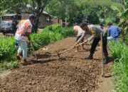 BHABINKAMTIBMAS DESA MANEMENG GOTONG ROYONG BERSAMA WARGA PERBAIKI JALAN.