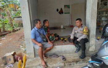 BHABINKAMTIBMAS DESA PRAKO LAKSANAKAN SAMBANG WARGA DAN SAMPAIKAN IMBAUAN KAMTIBMAS