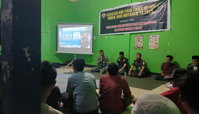 Tidak Hanya Bangun Jalan, TMMD Juga Bangun Kesadaran Hukum Warga Lombok Barat