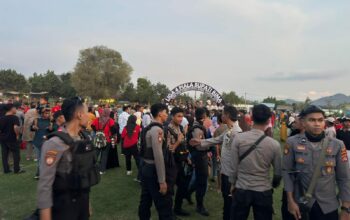 Polres Bima Optimalkan Pengamanan Final Turnamen Sepak Bola Piala Bupati Bima Tahun 2025