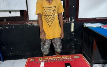SATRESNARKOBA POLRES DOMPU RINGKUS PENGEDAR SABU DI LINGKUNGAN VI MONTA BARU