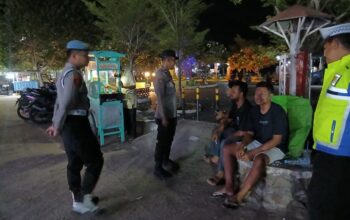 Patroli KRYD Malam Minggu, Polres Bima Kota Sampaikan Imbauan Kamtibmas kepada Masyarakat