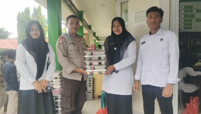 Pastikan Penyaluran 4495 Porsi MBG Tepat Sasaran di Kawal Ketat Oleh Personel Polsek Bolo