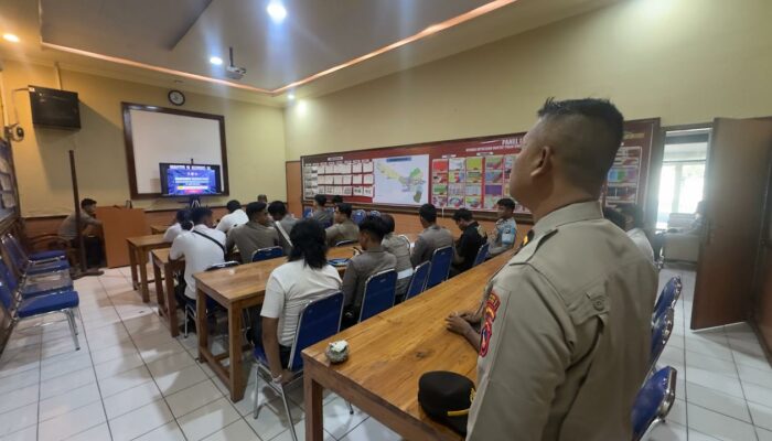 POLRES DOMPU LAKSANAKAN PENDATAAN LAPORAN WHISTLE BLOWER SYSTEM DAN SP4N–LAPOR