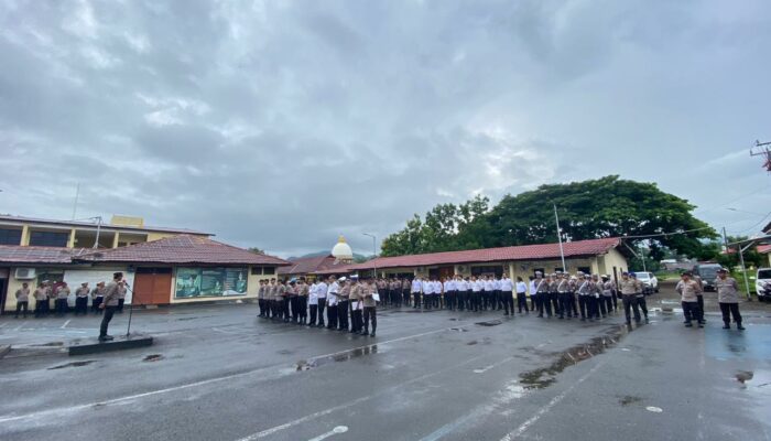 WAKA POLRES DOMPU BERIKAN PENGARAHAN DAN PENGENDALIAN UNTUK CEGAH PELANGGARAN PERSONEL PNPP