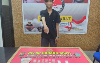 Operasi Antik Rinjani 2025: Polres Sumbawa Tangkap TO Narkoba di Alas, Sita 11,92 Gram Sabu