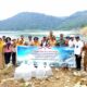Bhabinkamtibmas Desa Bakat Monteh Dampingi Pelepasan 100 Ribu Bibit Ikan di Bendungan Bintang Bano