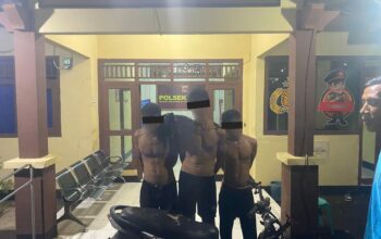 Polsek Pekat Amankan Tiga Terduga Pelaku Pencurian Biji Jambu Mente di Kadindi Barat