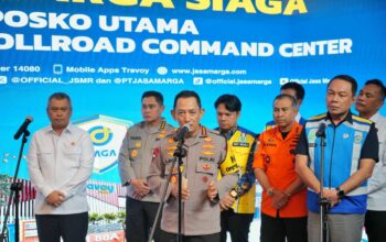 Kapolri dan Menhub Tinjau Kesiapan Pengamanan Nataru di JMTC Bekasi