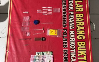 TIM OPSNAL SATRESNARKOBA POLRES DOMPU telah melakukan Penangkapan 6 (Enam) orang terduga pelaku tindak pidana Narkotika jenis Sabu, sebagaimana dimaksud dalam Pasal 609 ayat (2) huruf a UU Nomor 1 tahun 2026, tentang Penyesuaian Pidana atas UU Nomor 1 tahun 2023, tentang KUHP jo Pasal 127 ayat (1) huruf a UU Nomor 35 tahun 2009 tentang Narkotika.