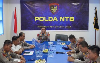 Ditpolairud Polda NTB Gelar Analisa dan Evaluasi Kinerja Bersama Kasat Polairud Polres Jajaran dan Komandan Kapal Polisi.