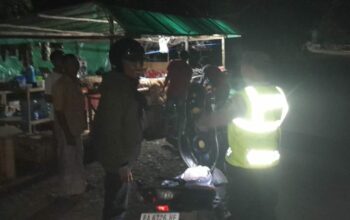Polsek Jereweh Gelar KRYD di Jalan Lintas Jereweh–Maluk, Antisipasi Gangguan Kamtibmas