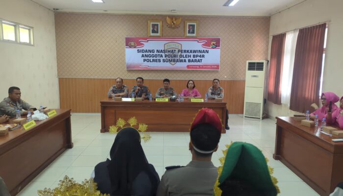 Polres Sumbawa Barat Gelar Sidang Nikah Dinas BP4R bagi Personel Polri
