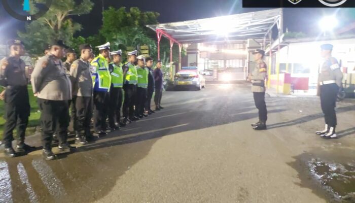 Piket Fungsi Gabungan Polres Bima Kota Intensifkan Patroli Blue Light Malam Hari