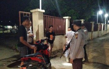 Razia dan Sweeping, Polsek Belo Amankan 7 Unit SPM dan Satu Orang Yang Membawa Senjata Tajam