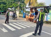 Satlantas Polres Bima Gelar Rawan Pagi dan Bantu Penyeberangan di SDN 01 Panda