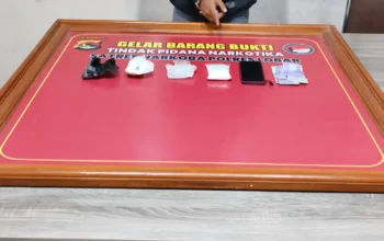 Polres Lombok Barat Tangkap Pengedar Sabu 104 Gram di Sandik