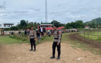 Mencegah Berbagai Kerawanan Kamtibmas di Area Pacuan Kuda, Polres Bima Terjunkan Sat-samapta