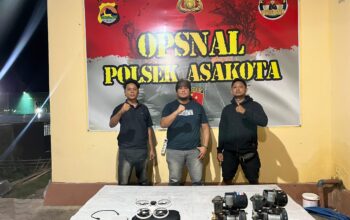 Tim Opsnal Sat Reskrim Polsek Asakota Polres Bima Kota Amankan Dua Terduga Pembobolan Rumah