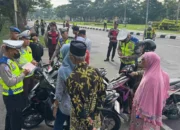 Polres Lombok Barat Tekan Angka Laka Lantas di Bundaran GMS