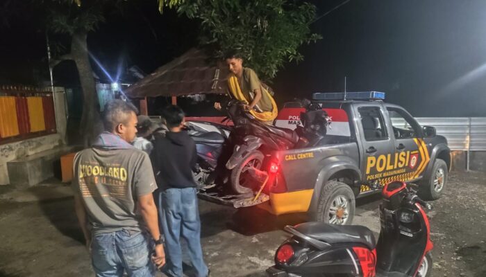 Bubarkan Aksi Balapan Liar, Polsek Madapangga Amankan 4 Unit SPM dan Para Pelaku Lari Kocar Kacir