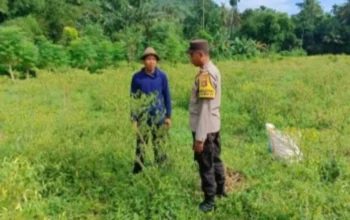 Polsek Gerung Edukasi Pertanian Mandiri di Desa Kebon Ayu