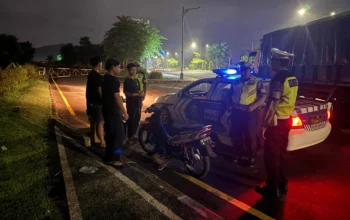 Cegah Balap Liar, Polres Lombok Barat Sisir Bypass BIL 1 dan 2