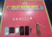 Gerebek Pengedar Saat Tidur, Sat Resnarkoba Polres Sumbawa Amankan Mahasiswa dan 14 Poket Sabu di Tarano