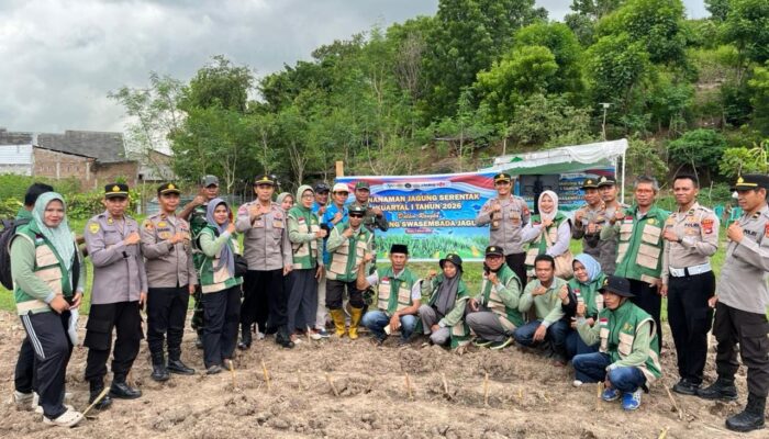 Polres Bima Kabupaten Mengikuti Penanamann Jagung Serentak Kuartal 1 Tahun 2026