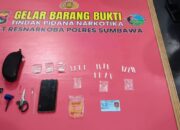 Kerap Edarkan Sabu, Seorang Pria di Lunyuk Diringkus Sat Resnarkoba Polres Sumbawa