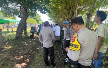 Polsek Tambora Polres Bima Kabupaten Laksanakan Pengamanan Ibadah Melasti Umat Hindu