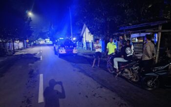 Patroli Blue Light Polsek Langgudu Sasar Titik Rawan, Ciptakan Kamtibmas Kondusif